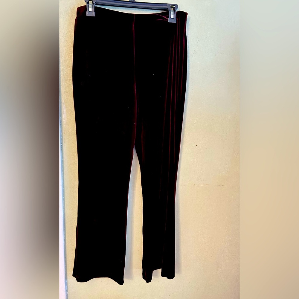 My Michele dark red velvet pants Size L